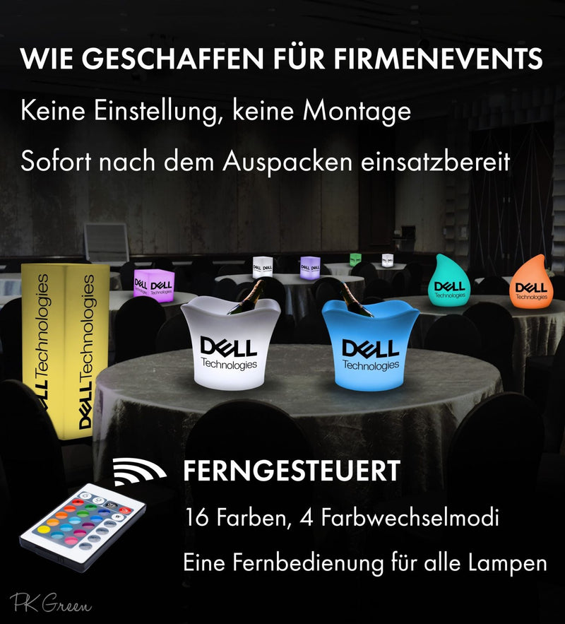 Personalisierter Lichtkasten mit Logo Leuchtwürfel, Mehrfarbiges LED-RGB-Werbeschild Kabellos, Marken-Leuchtkasten für Konferenz, Schild Firmenevent