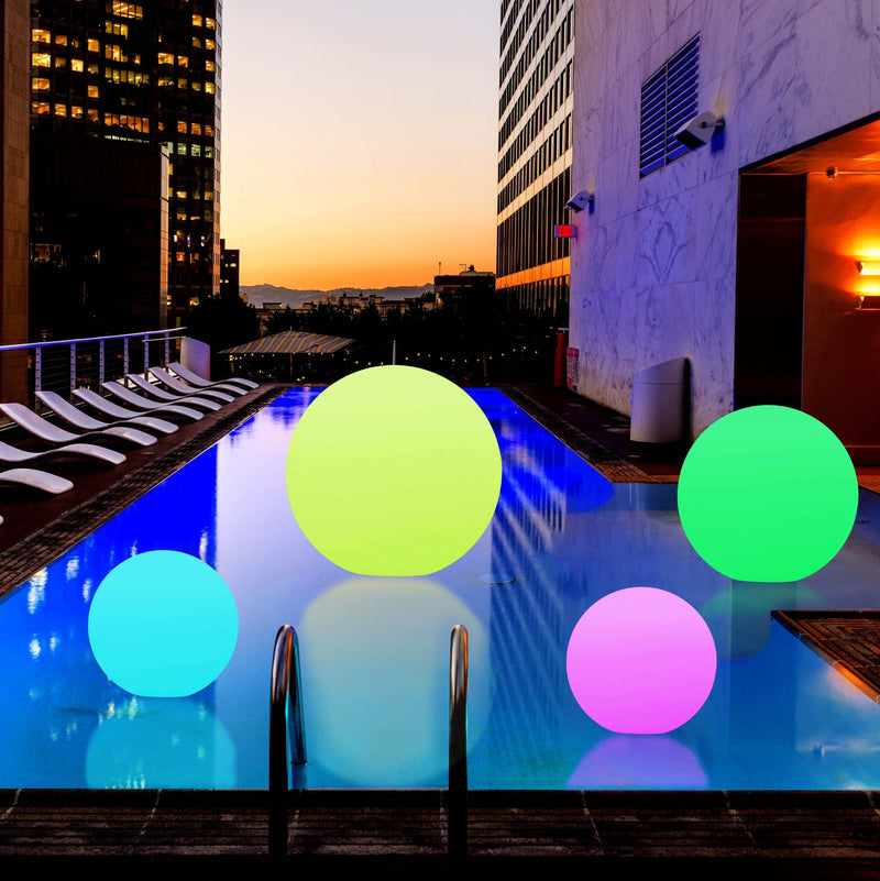 Schwimmende LED Lampe Pool, Teich, Hot Tub, LED Gartenleuchte, 20cm
