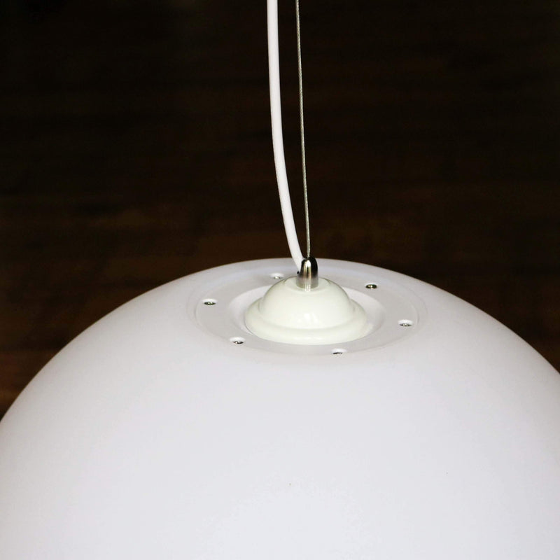 60 cm Grosse Ball Hängeleuchte, Kugel Pendellampe LED, Weisse E27 Glühbirne
