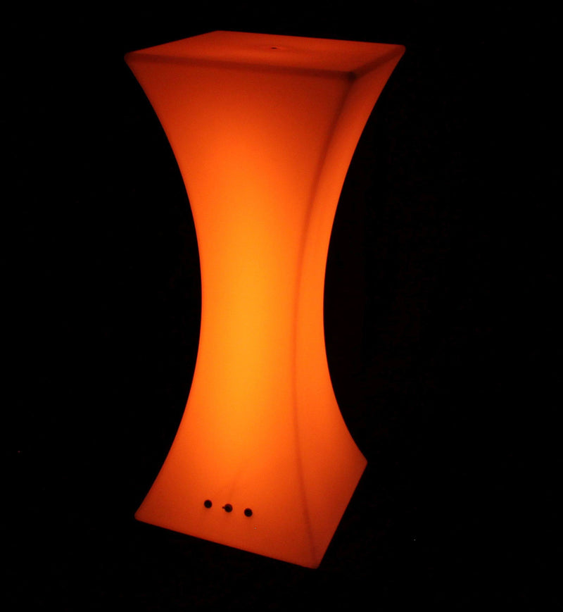 LED Cocktailbar Stehtisch Leuchtmöbel, Bodenlampe Mehrfarbig mit Akku, 110 cm