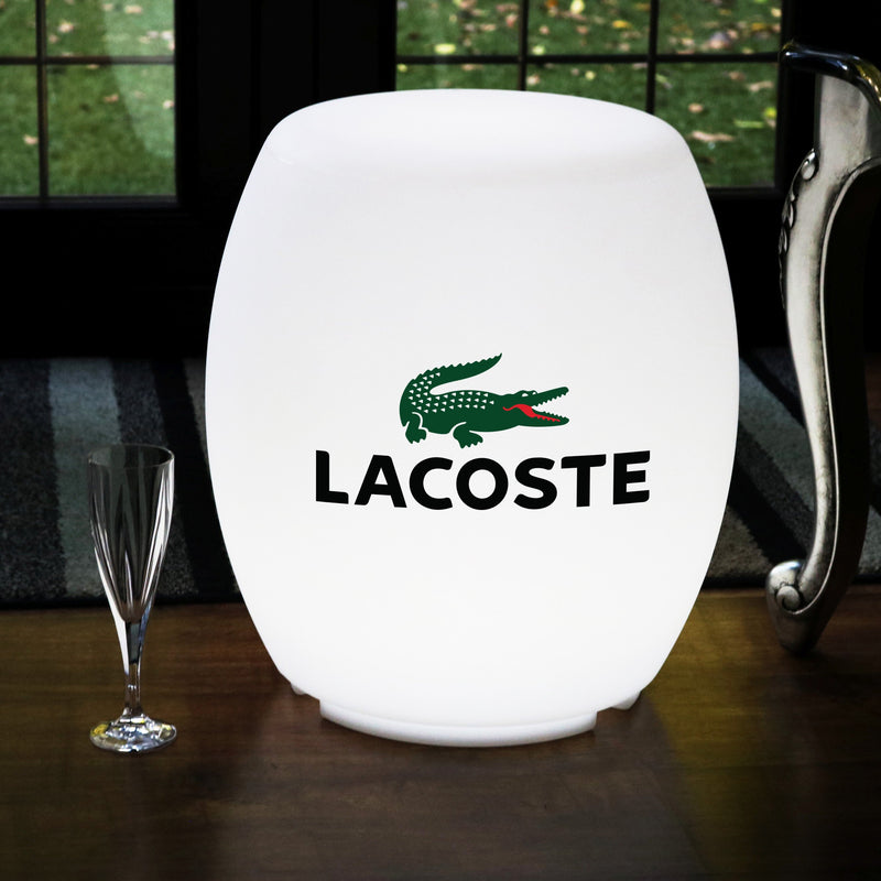  LED-Sitzwürfel personalisiert Leuchtmöbel hintergrundbeleuchteter Hocker Leuchtkasten Markenwerbung